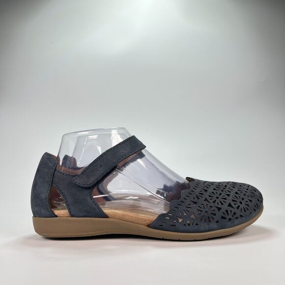Earth Origins Bronnie Sandals Black Leather Strappy ETBRONNIE Women’s Size 8M - Picture 1 of 10